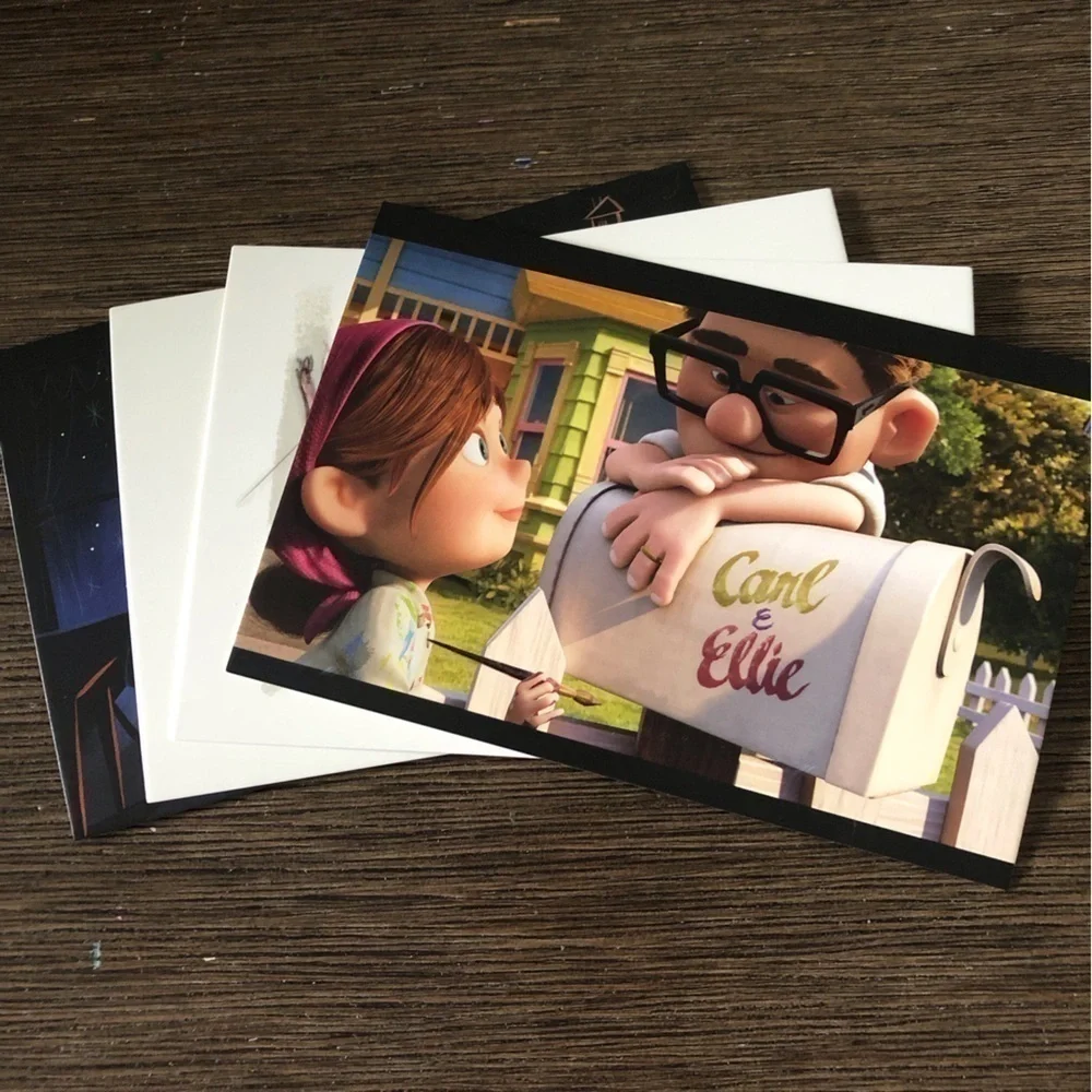 Disney Pixar Movie Postcards: UP: Carl & Ellie 4 pack.